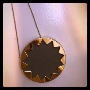 House of Harlow brown leather necklace